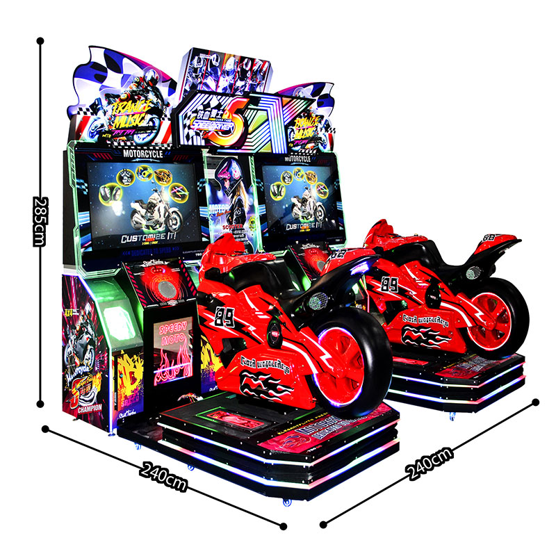 Motorcycle racing simulator